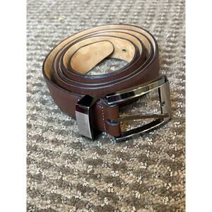 🤎Remo Tulliani Italian Calfskin Leather Belt. Men's. Luke. 60” In Length EUC🤎